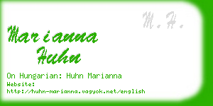 marianna huhn business card